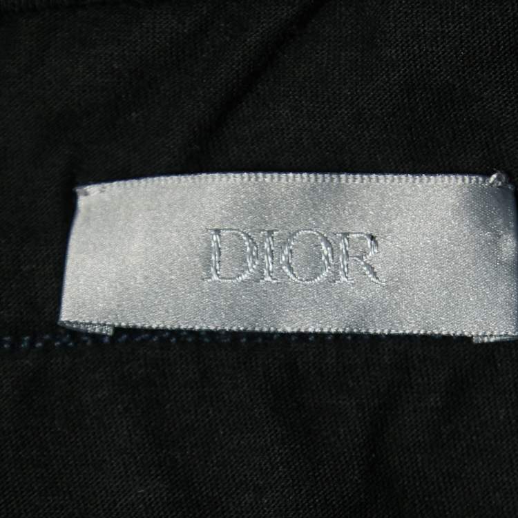Pre Owned Dior Navy Blue Jersey Jogger Pants M
