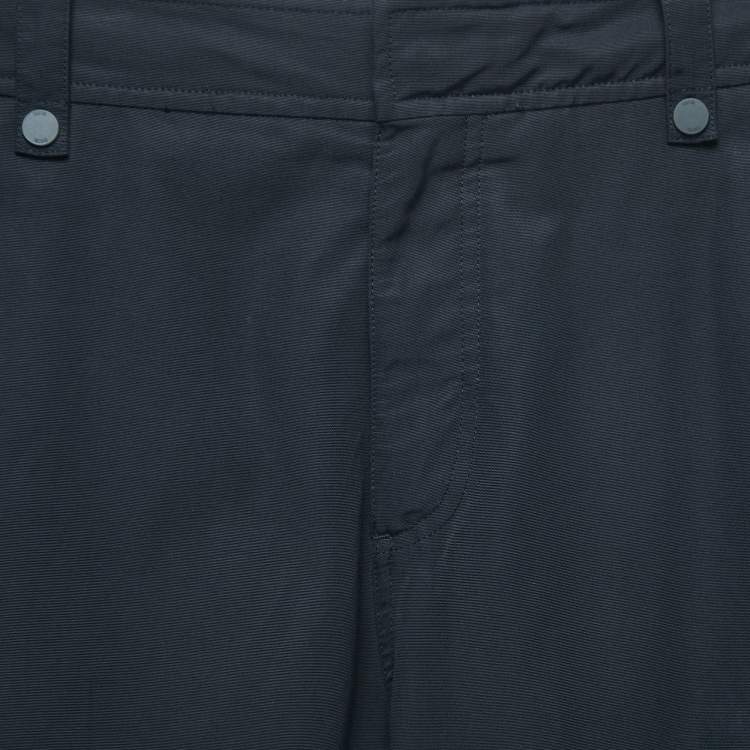 Pre Owned Dior Homme Black Technical Cotton Tactical CD Buckled Cargo Pants S