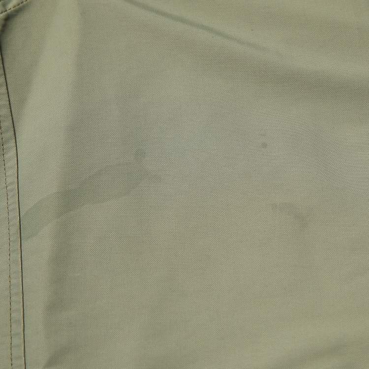 Pre Owned Dior Green Nylon Cargo Shorts L