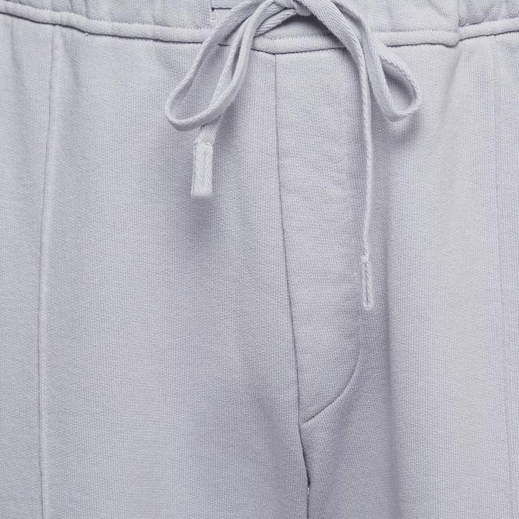 Pre Owned Dior Homme Purple Cotton Drawstring Joggers M