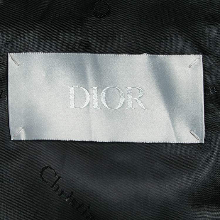 Pre Owned Dior X Kaws Black Bee Embroidered Denim Jacket L