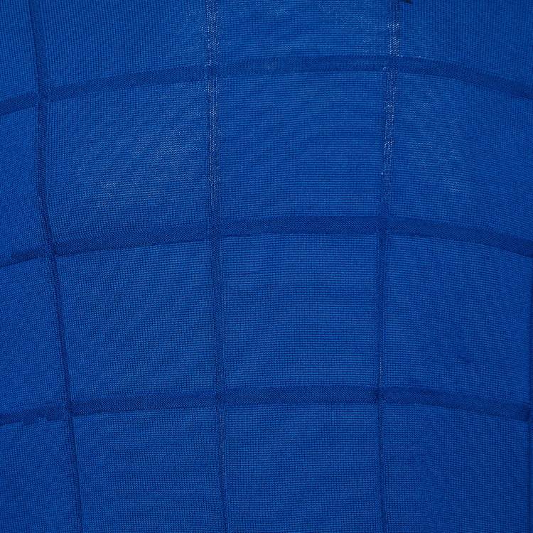 Pre Owned Dior Homme Blue Wool Knit Crew Neck Sweater L