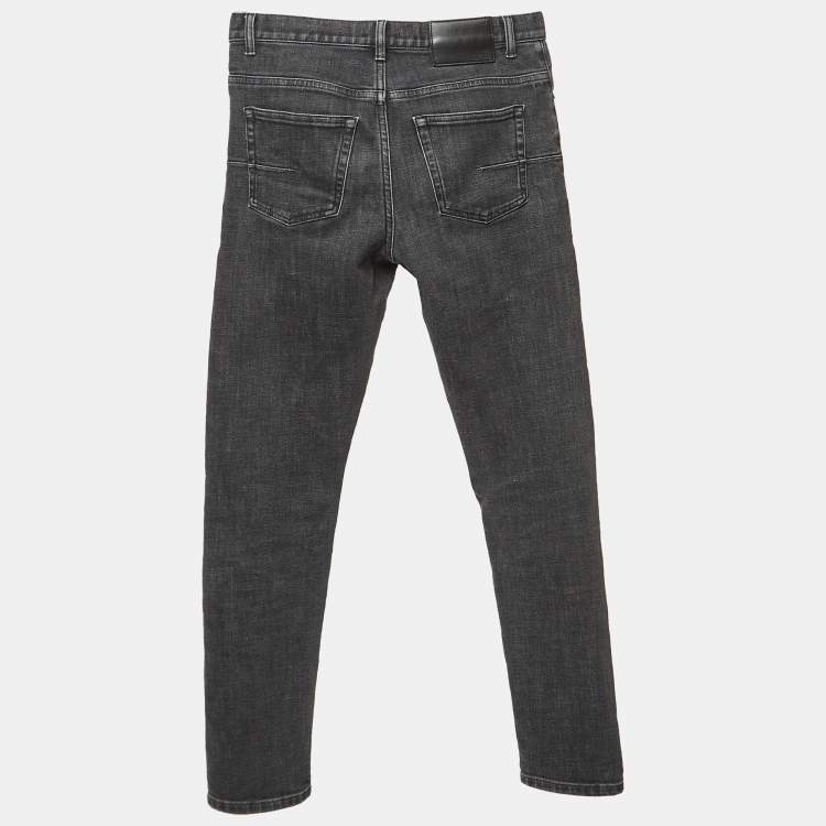 Pre Owned Dior Homme Grey Denim Slim Regular Jeans S Waist 28"