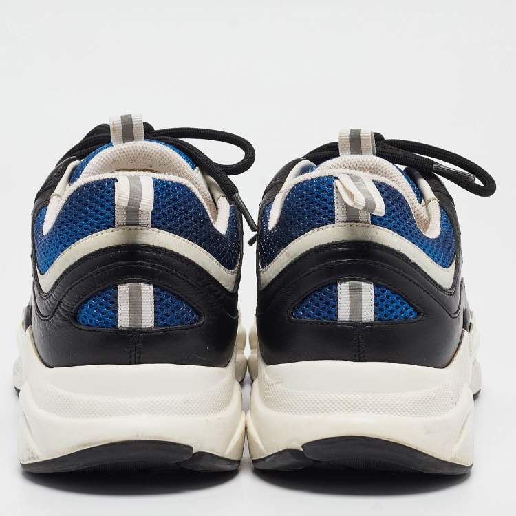 Pre Owned Dior Multicolor Leather and Mesh B22 Low Top Sneakers Size 45