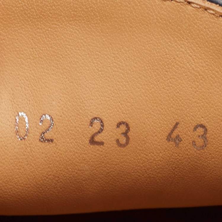 Pre Owned Dior Navy Blue/White Suede Granville Loafers Size 43