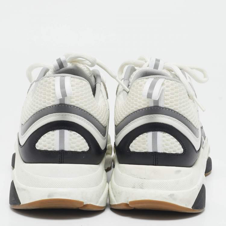 Pre Owned Dior Multicolor Mesh And Leather B22 Low Top Sneakers Size 46