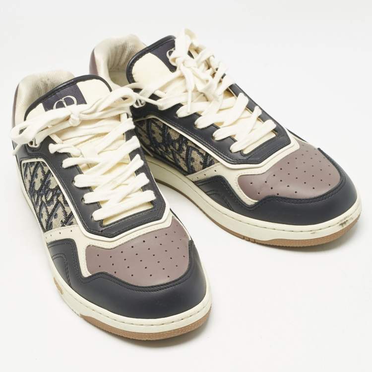Pre Owned Dior Multicolor Canvas and Leather B27 Low Top Sneakers Size 42