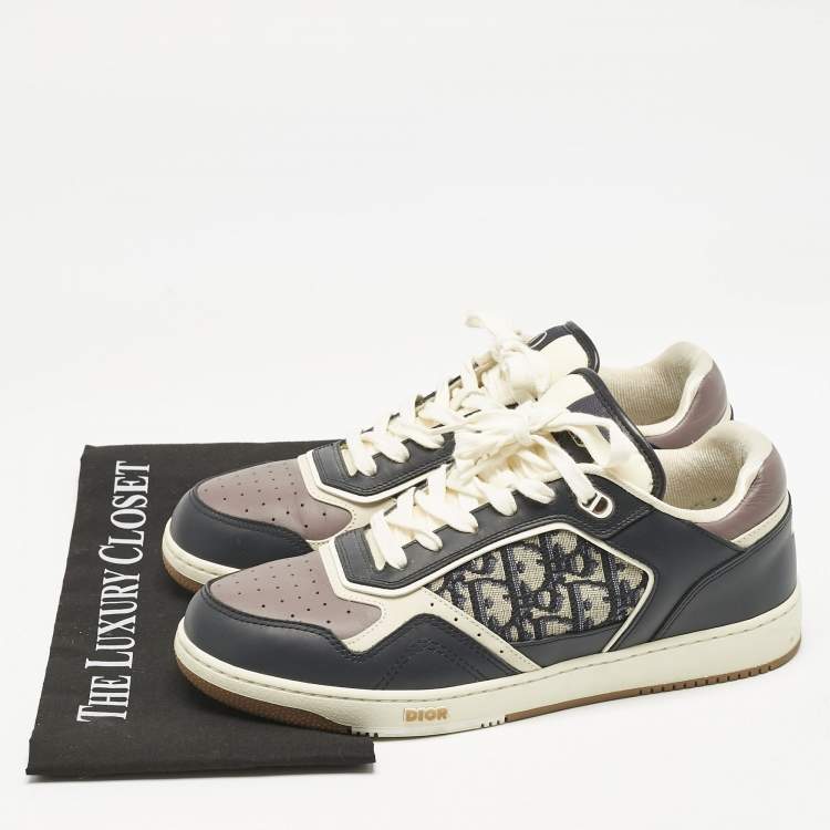 Pre Owned Dior Multicolor Canvas and Leather B27 Low Top Sneakers Size 42