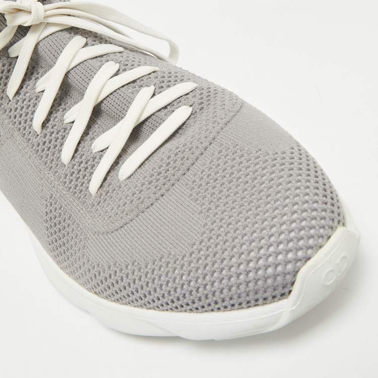 Pre Owned Dior Grey Fabric B28 Socks Sneakers Size 40.5            