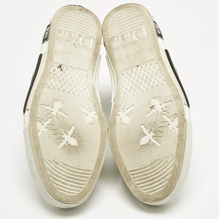 Pre Owned Dior Transparent/Grey Mesh and PVC B23 High Top Sneakers Size 43