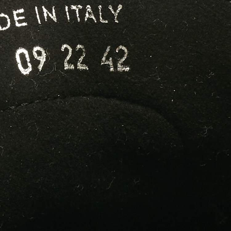 Pre Owned Dior Black Mesh and PVC B23 Lace Up Sneakers Size 42