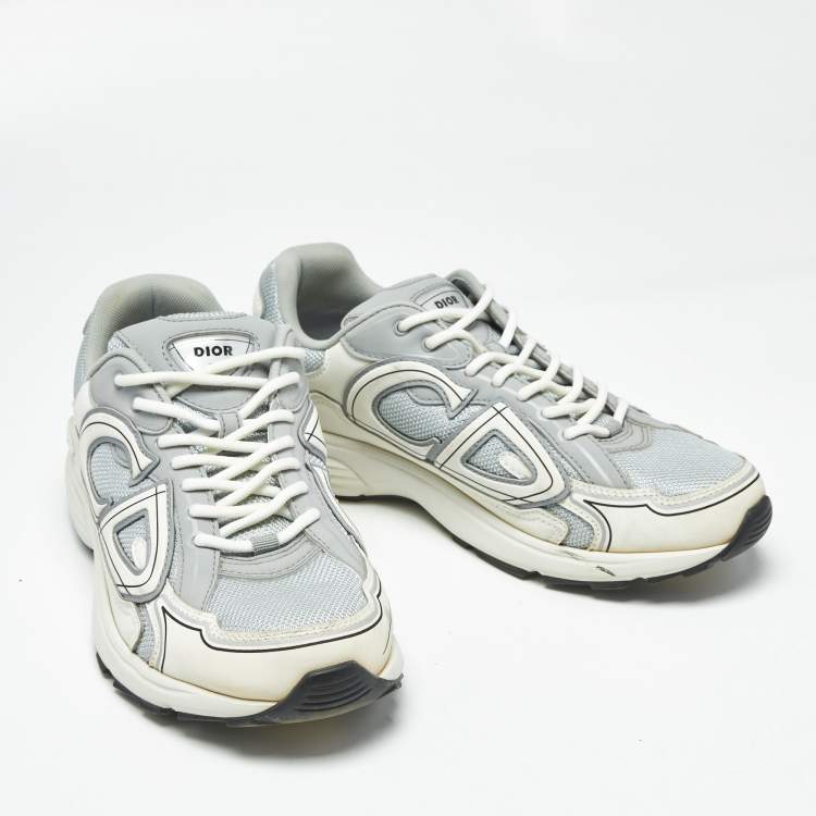 Pre Owned Dior Tricolor Mesh and Rubber B30 Sneakers Size 43.5