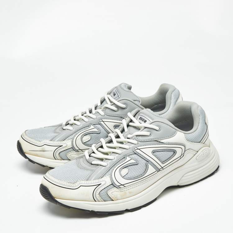 Pre Owned Dior Tricolor Mesh and Rubber B30 Sneakers Size 43.5
