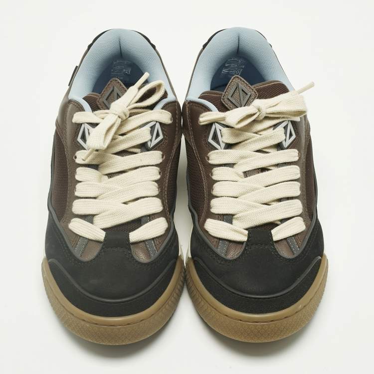 Pre Owned Dior Multicolor Leather and Canvas B713 Cactus Jack Sneakers Size 43