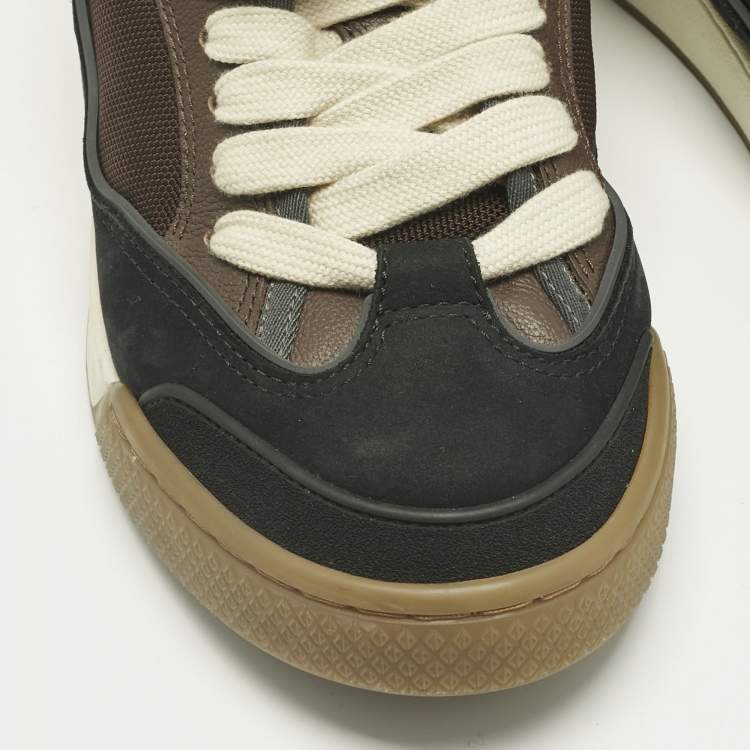 Pre Owned Dior Multicolor Leather and Canvas B713 Cactus Jack Sneakers Size 43