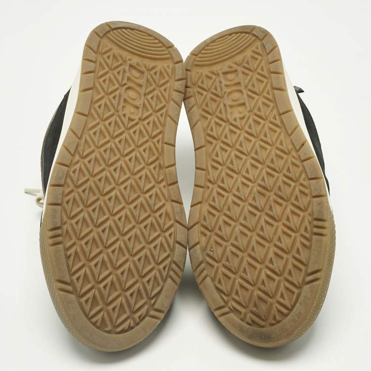 Pre Owned Dior Multicolor Leather and Canvas B713 Cactus Jack Sneakers Size 43