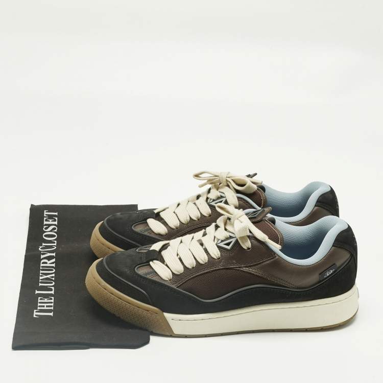 Pre Owned Dior Multicolor Leather and Canvas B713 Cactus Jack Sneakers Size 43