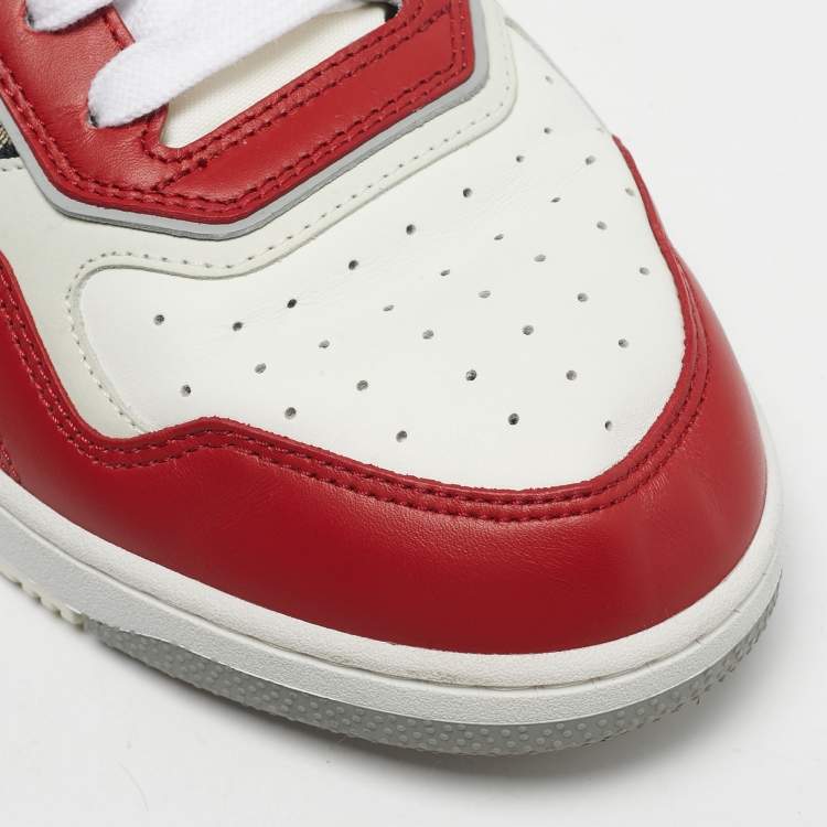 Pre Owned Dior Multicolor Leather and Oblique Canvas B27 Sneakers Size 44