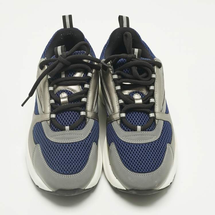 Pre Owned Dior Multicolor Mesh and Leather B22 Sneakers Size 44