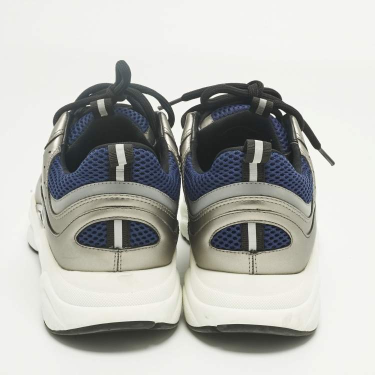 Pre Owned Dior Multicolor Mesh and Leather B22 Sneakers Size 44