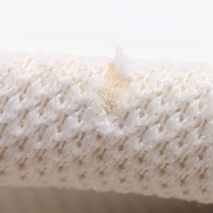 Pre Owned Dior White/Navy Blue Leather and Rubber Dior ID Lace Up Sneakers Size 40