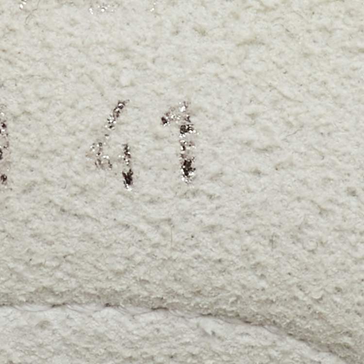 Pre Owned Dior Grey/White Oblique Mesh and Rubber B23 Low Top Sneakers Size 41