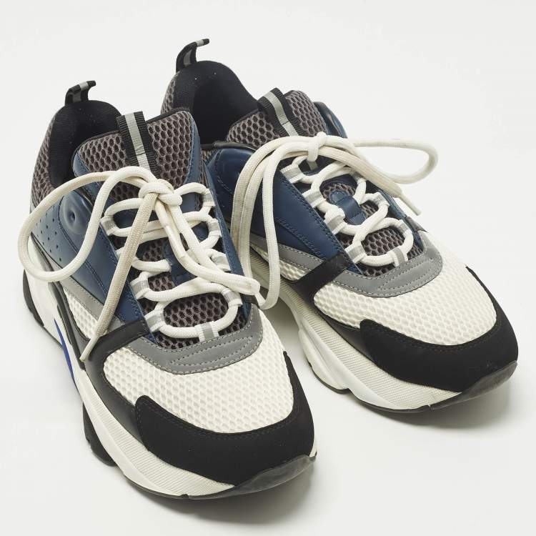 مملوكة مسبقًا Dior B22 Size 43 Multicolor Leather and Mesh Low Top Sneakers