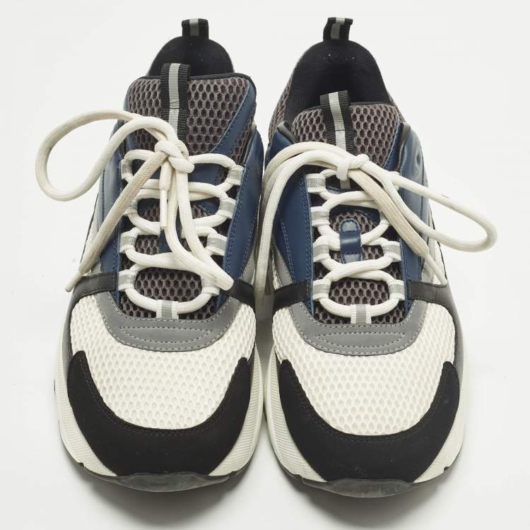 مملوكة مسبقًا Dior B22 Size 43 Multicolor Leather and Mesh Low Top Sneakers