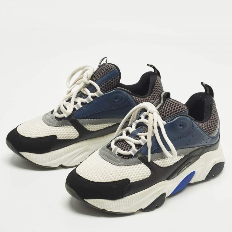 مملوكة مسبقًا Dior B22 Size 43 Multicolor Leather and Mesh Low Top Sneakers