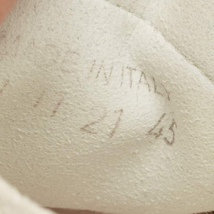 Pre Owned Dior B23 Size 45 White Mesh and Rubber Lace Up Sneakers