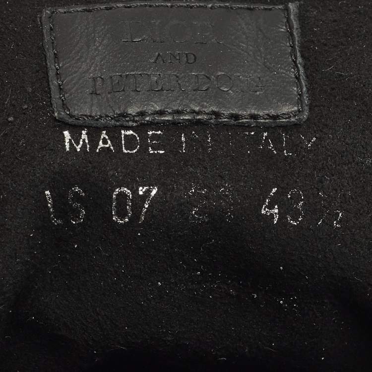 Pre Owned Dior x Peter Doig B23 'Buckle' Sneakers Size 43.5 Two Tone Coated Canvas High Top Sneakers