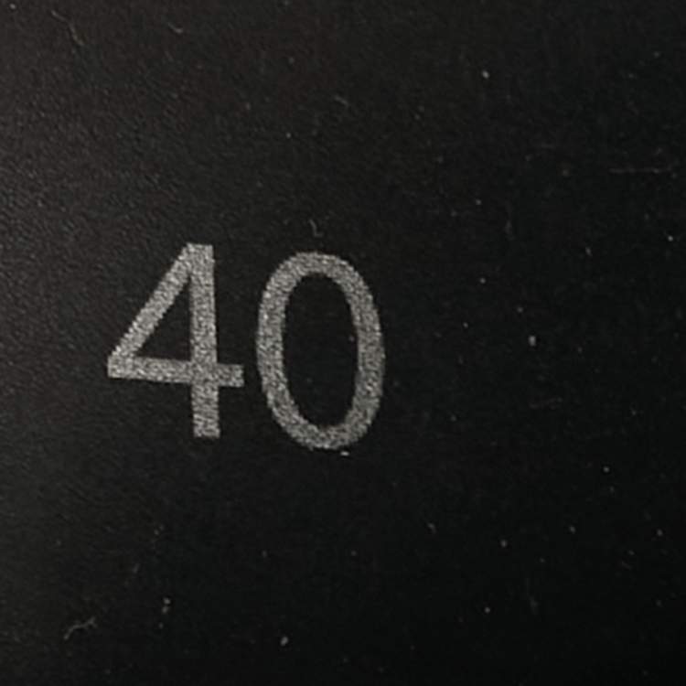 Pre Owned Dior Alpha Size 40 Black Rubber Flat Slide  Sandals