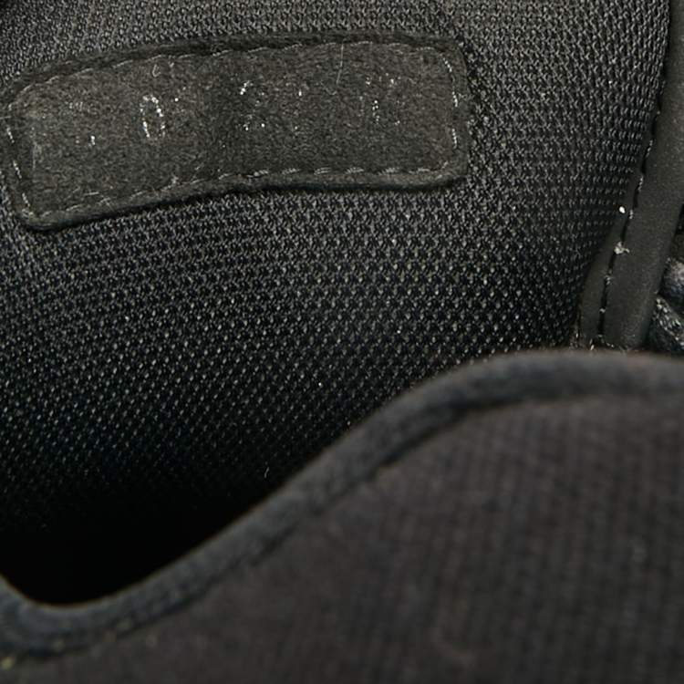 Pre Owned Dior B23 Skater Size 43 Black Canvas Low Top Sneakers