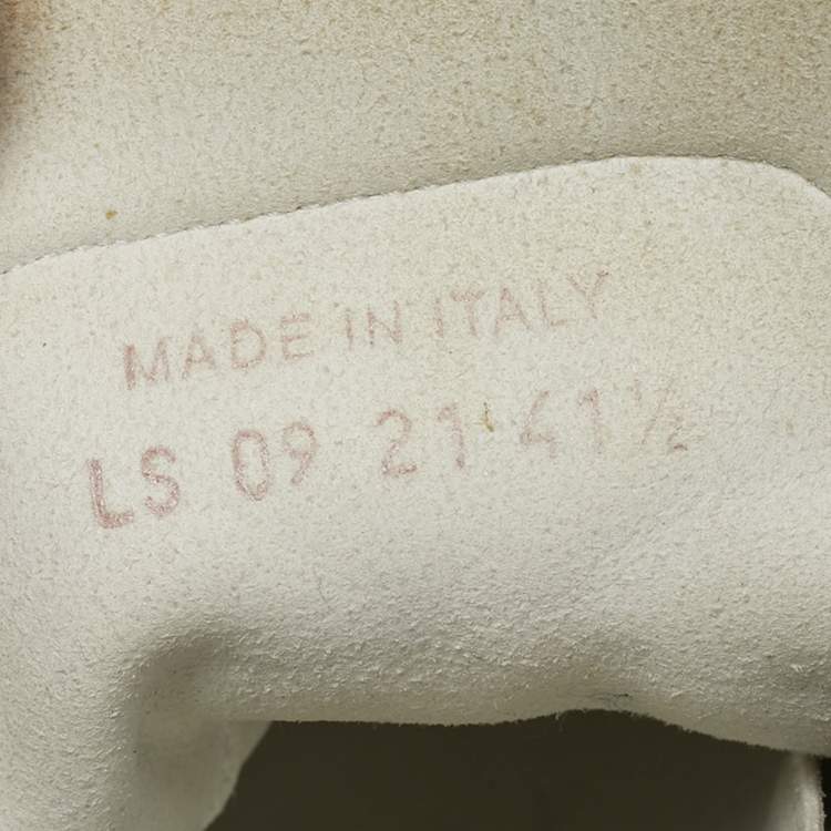 Pre Owned Dior B23 Size 41.5 Two Tone Mesh and PVC High Top Sneakers