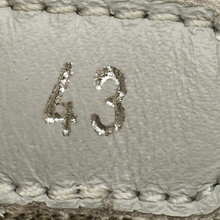 Pre Owned Dior b27 Size 43 Multicolor Canvas and Leather Lace Up Sneakers