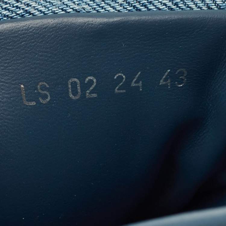 Pre Owned Dior Aqua Size 43 Blue Denim Slide Sandals