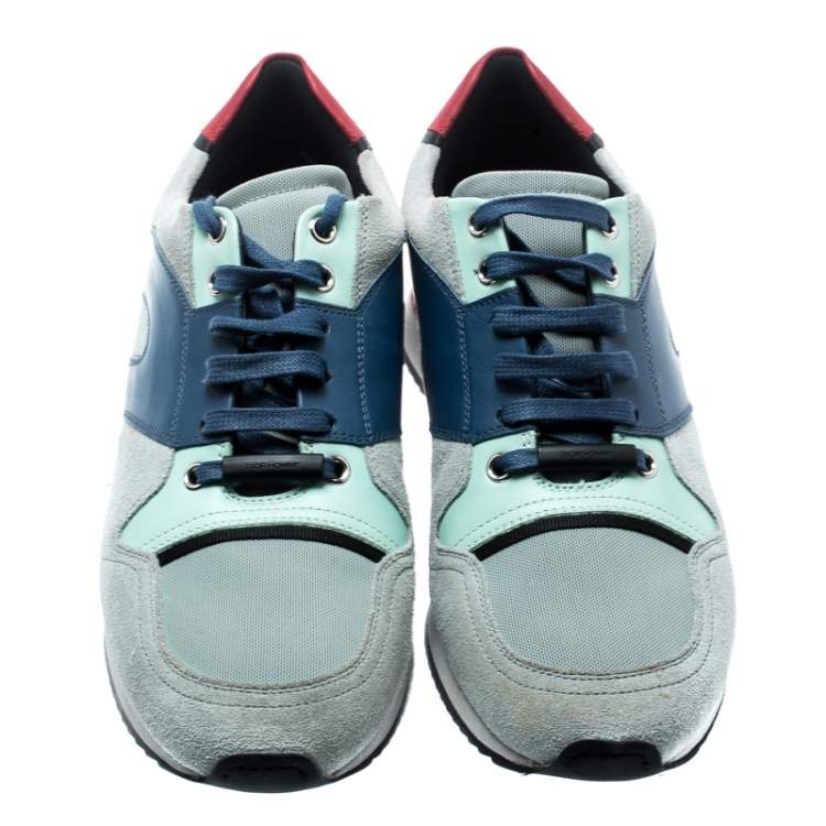 Pre Owned Dior Homme Multicolor Suede Nylon And Leather Sneakers Size 41