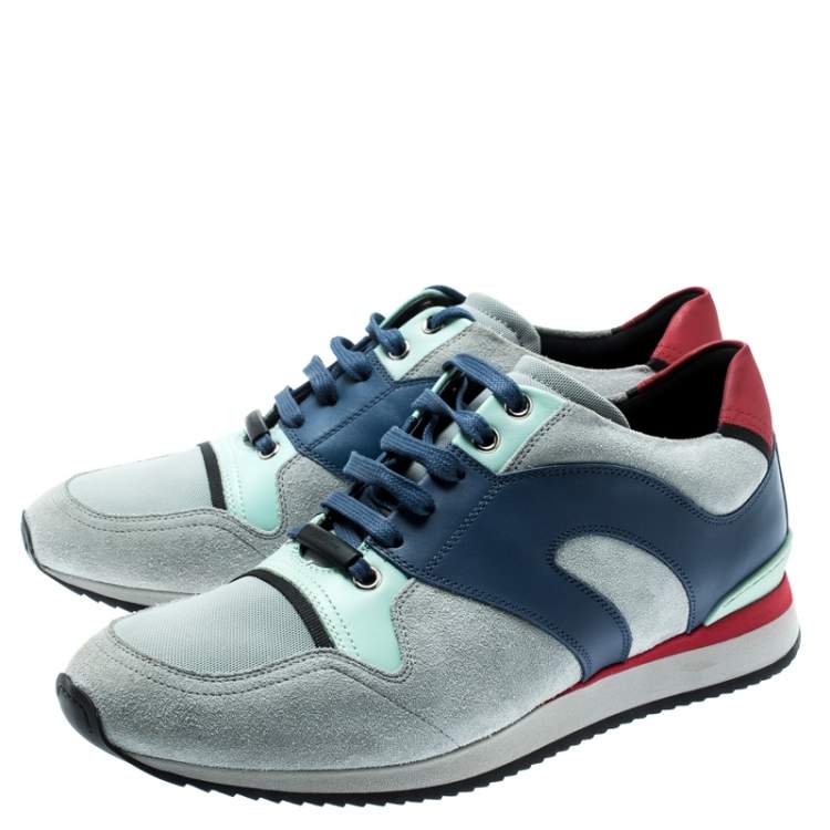 Pre Owned Dior Homme Multicolor Suede Nylon And Leather Sneakers Size 41