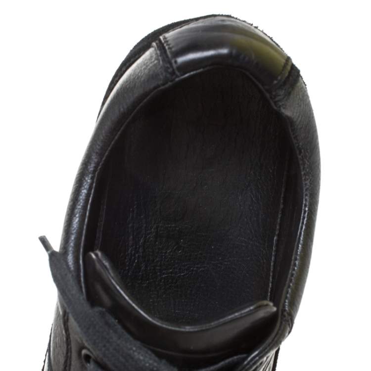 Pre Owned Dior Homme Black Suede and Leather Sneakers Size 41