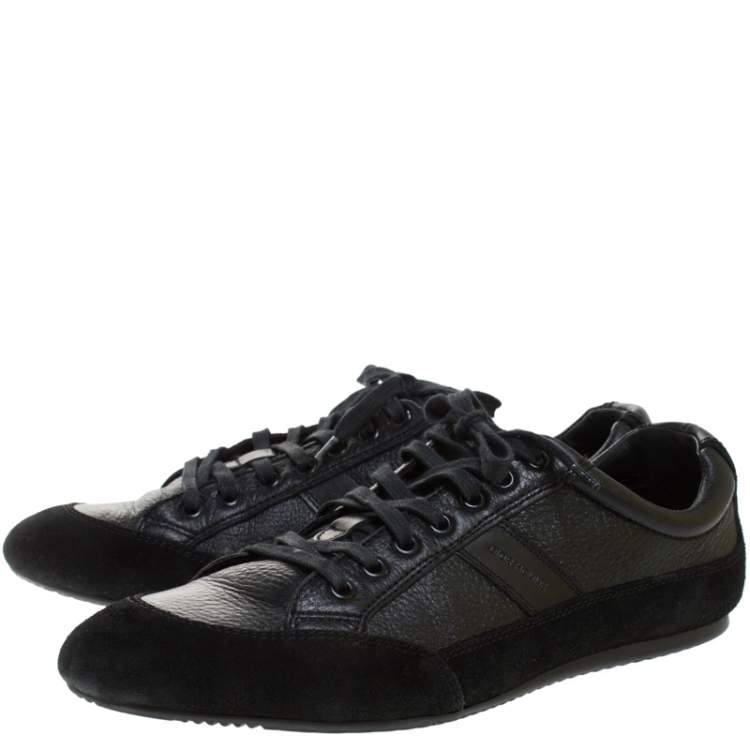 Pre Owned Dior Homme Black Suede and Leather Sneakers Size 41