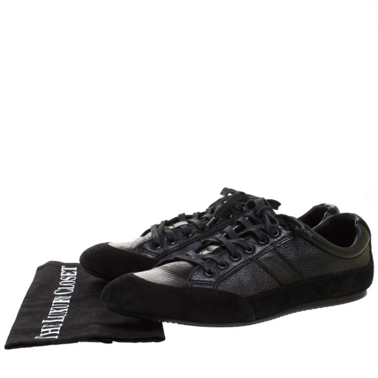 Pre Owned Dior Homme Black Suede and Leather Sneakers Size 41
