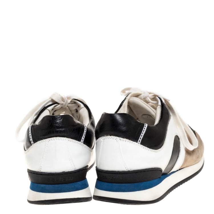 Pre Owned Dior Tricolor Suede Leather Low Top Sneakers Size 39
