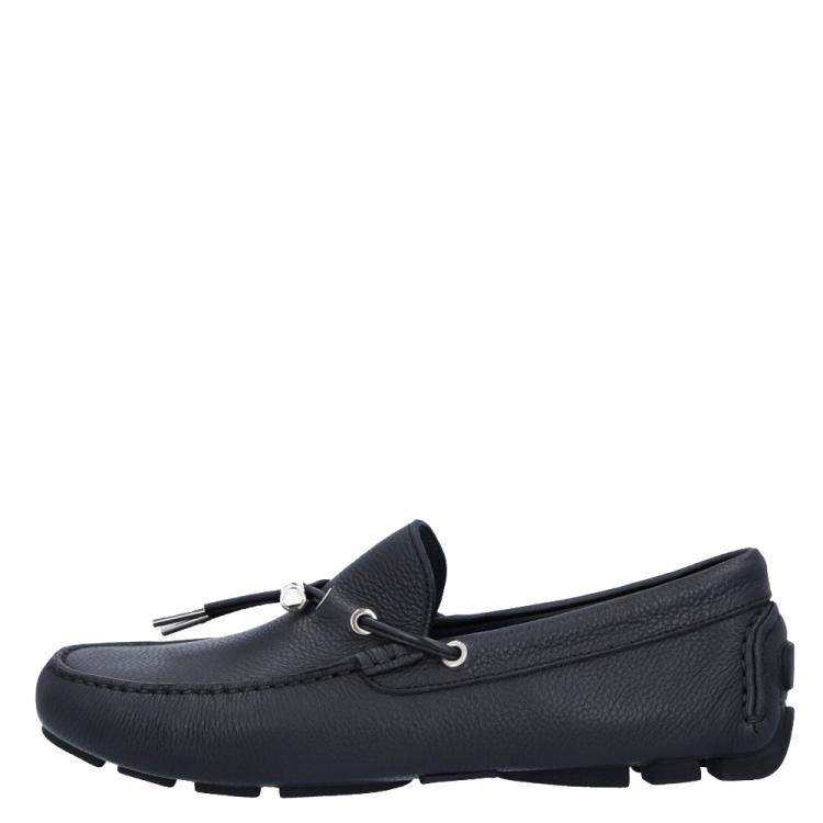 مملوكة مسبقًا Dior Black Leather Sneakers Size EU 41