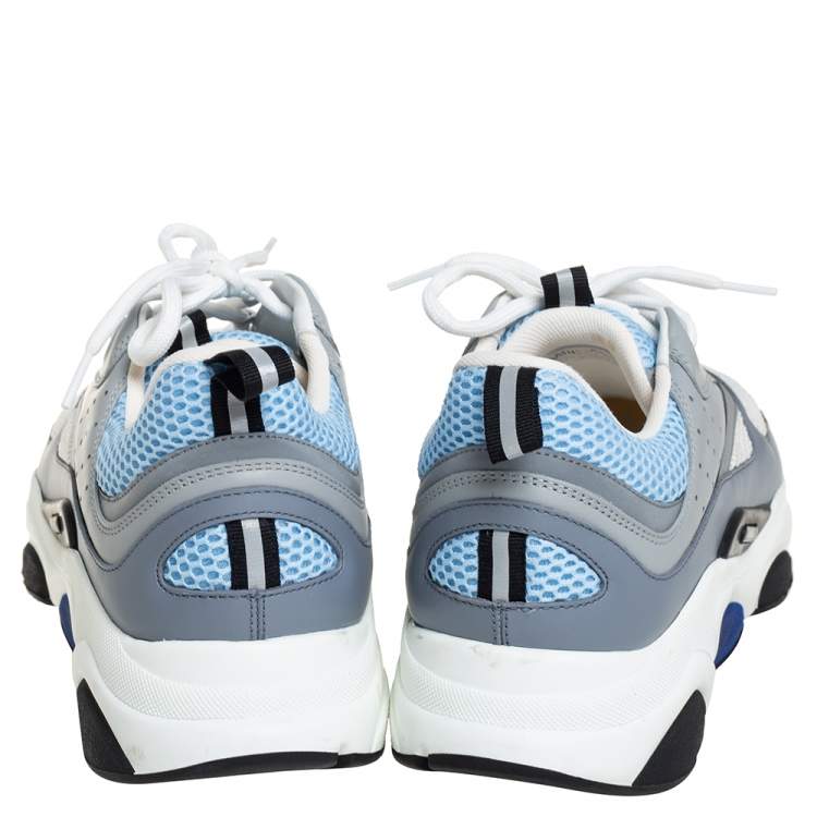 Pre Owned Dior Multicolor Mesh And Leather B22 Low Top Sneakers Size 45