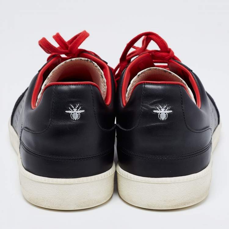 Pre Owned Dior Black Leather And Suede B01 Sneakers Size 43.5 