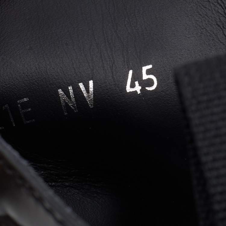 Pre Owned Dior Black Leather Explorer II Boots Size 45