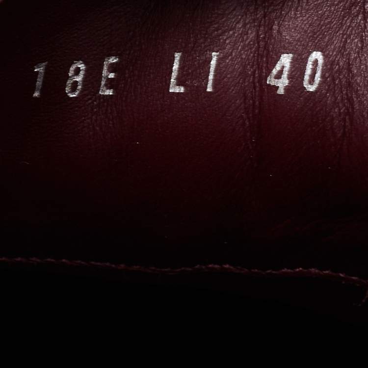 Pre Owned Dior Burgundy Canvas  B17  Low Top Sneakers  Size 40