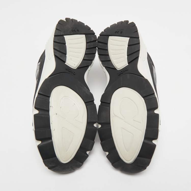 Pre Owned Dior Black/White Mesh and Rubber B30 Sneakers Size 43