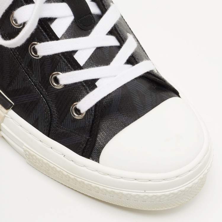 Pre Owned Dior Black Canvas Walk'n'Dior Low Top Sneakers Size 42