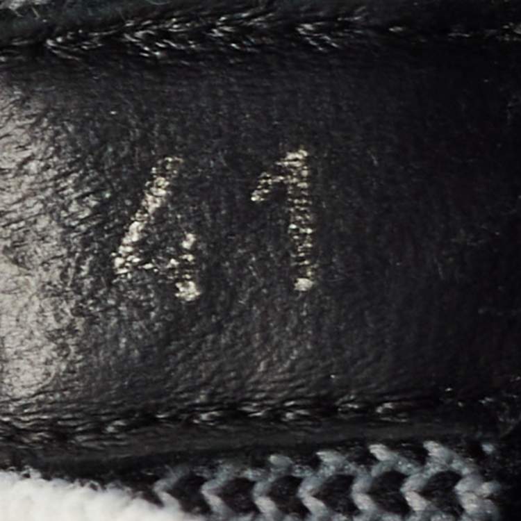Pre Owned Dior Black Knit Fabric Homme B21 Sneakers Size 41
